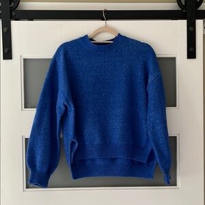 Crewneck Blue Sweater - Women